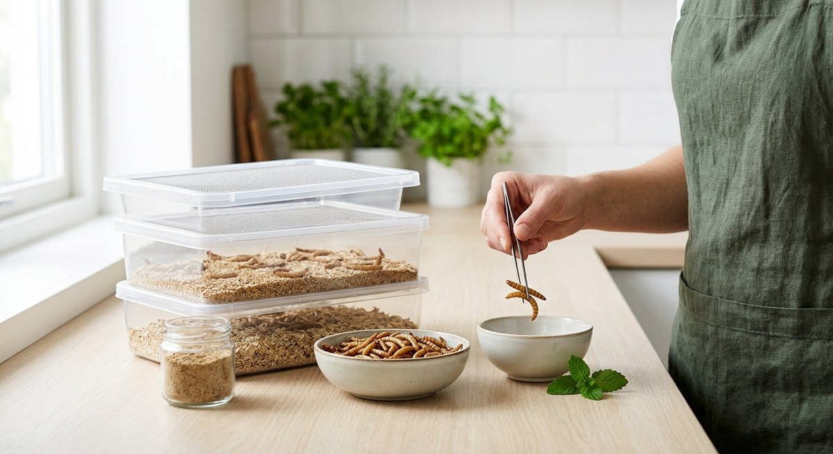 Sådan dyrker du dine egne spiselige insekter derhjemme