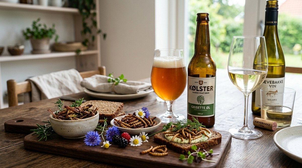 Sådan parrer du insekter med dansk øl og vin