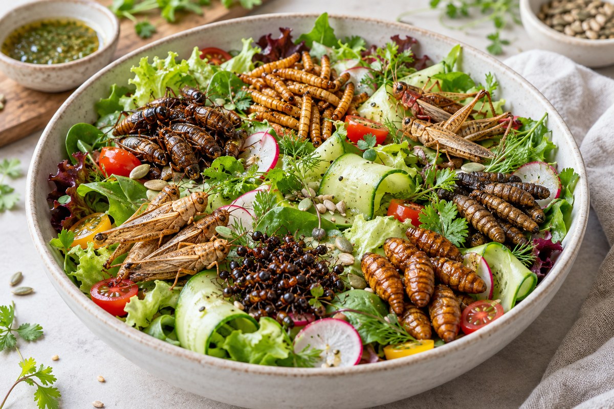 7 insektarter, der giver dine salater et proteinboost