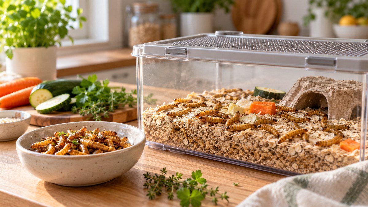 Sådan dyrker du dine egne spiselige insekter derhjemme